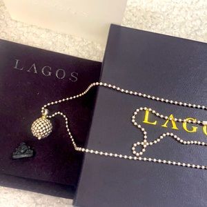 Lagos caviar ball pendant necklace
